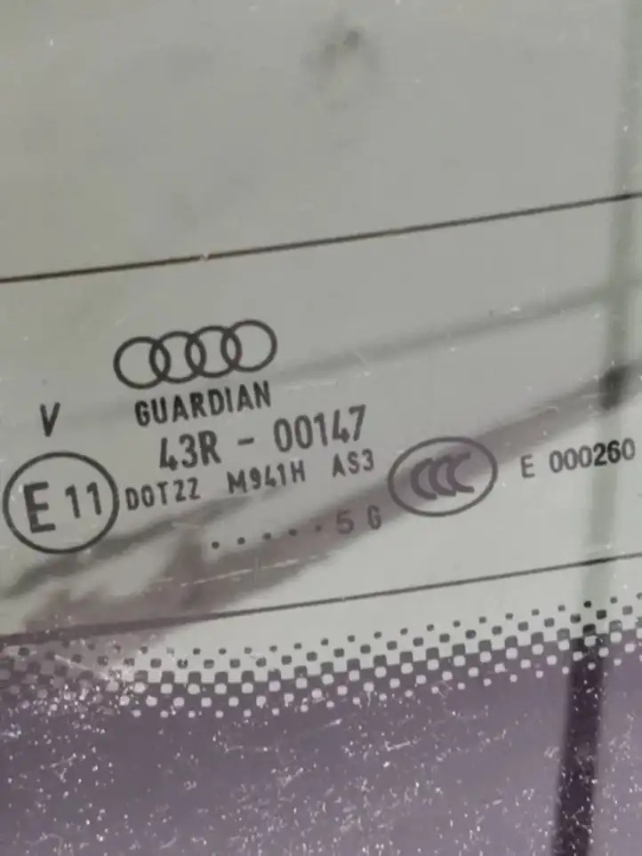 Audi A4 S4 B7 8E 8H (2004 - 2009) 43R00147 Заднее стекло — фото 8