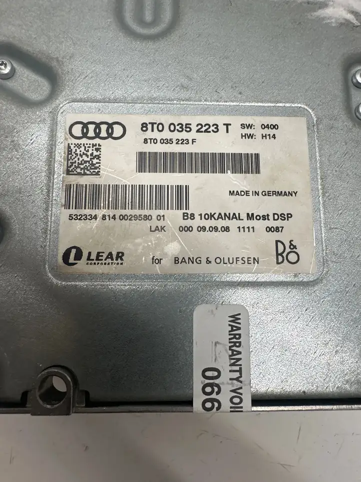 Audi A5 8T 8F (2007 - 2011) 8T0035223F Усилитель звука — фото 6