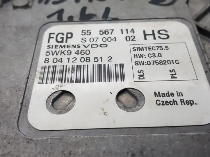 Opel Astra H (2004 - 2009) 55567114HS Блок управления двигателем (ECU) — фото 3