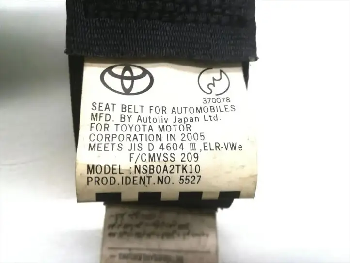Toyota Celica T230 (1999 - 2006) NSB0A2TK10 Задний ремень безопасности — фото 5