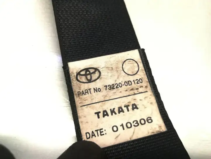 Toyota Yaris (2005 - 2009) 73220-0D120 Передний ремень безопасности — фото 5
