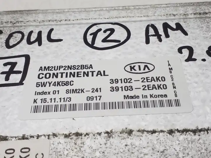 Kia Soul (2011 - 2014) 391023EAK0 Блок управления двигателем (ECU) — фото 2