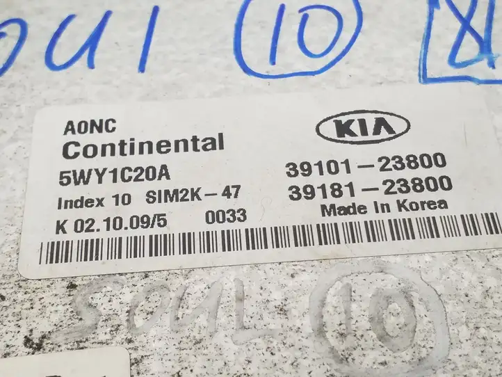 Kia Soul (2008 - 2011) 3910123800 Блок управления двигателем (ECU) — фото 3