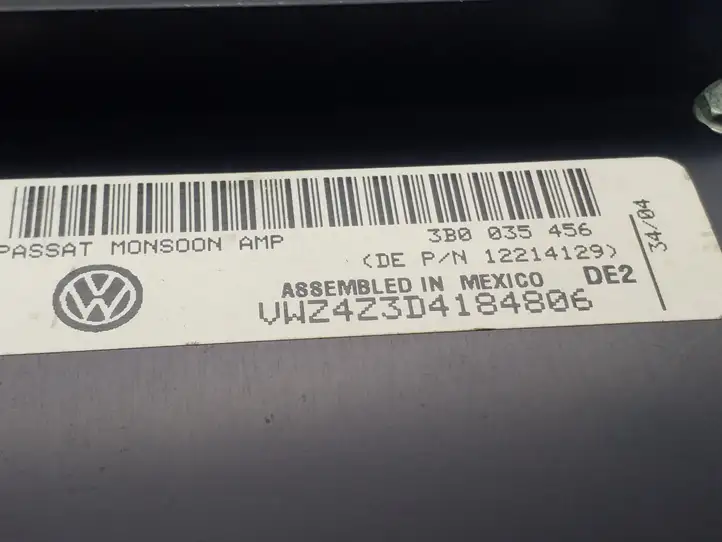 Volkswagen PASSAT B5.5 (2001 - 2005) 3B0035456 Усилитель звука — фото 3