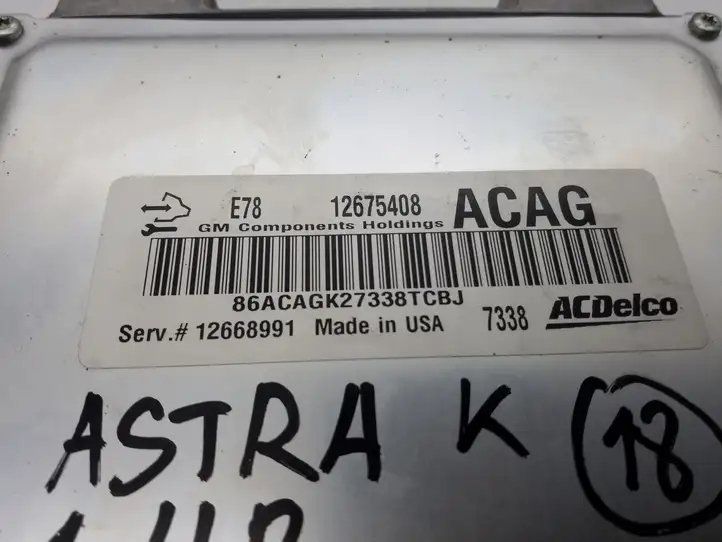 Opel Astra K (2015 - 2020) 12675408 Блок управления двигателем (ECU) — фото 3
