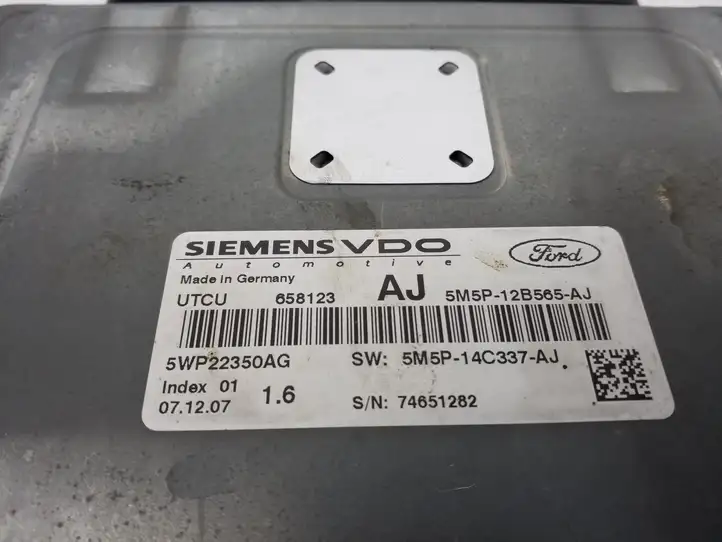 Ford Focus (2008 - 2011) 5M5P12B565AJ Блок управления двигателем (ECU) — фото 3