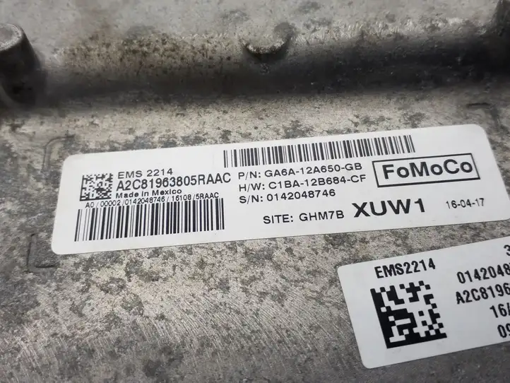 Ford Fiesta (2013 - 2017) GA6A12A650GB Блок управления двигателем (ECU) — фото 4