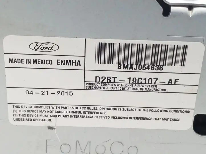 Ford Fiesta (2013 - 2017) D2BT19C107AF Магнитола / мультимедийная система — фото 2