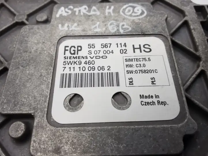 Opel Astra H (2004 - 2009) 55567114HS Блок управления двигателем (ECU) — фото 3