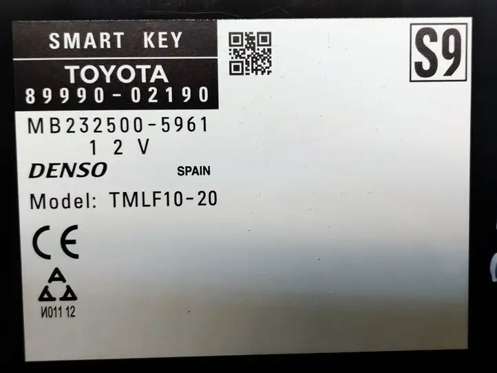 Toyota Auris E180 (2012 - 2018) 8999002190 Блок бесключевого доступа — фото 5