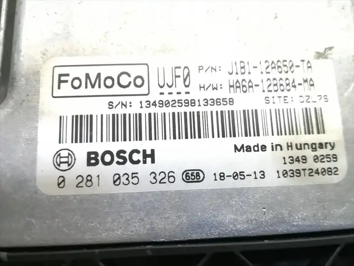 Ford B-MAX (2012 - 2018) J1B1-12A650-TA Блок управления двигателем (ЭБУ) — фото 5