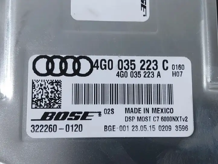 Audi A8 S8 D4 4H (2013 - 2017) 4G0035223C Усилитель звука — фото 2