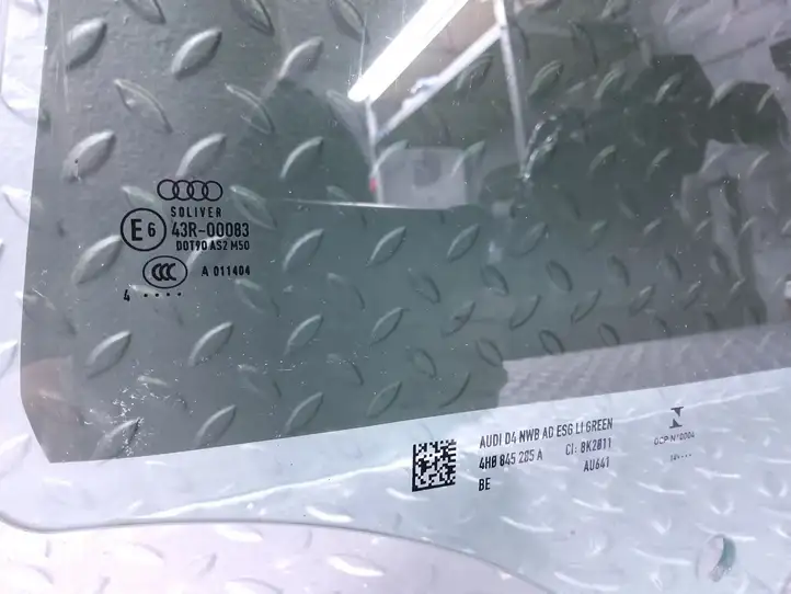 Audi A8 S8 D4 4H (2013 - 2017) 4H0845205A Стекло задней двери — фото 3