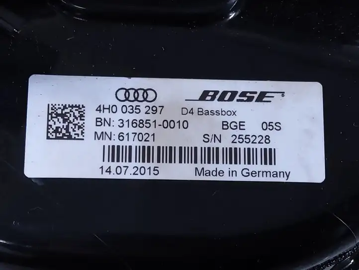 Audi A8 S8 D4 4H (2013 - 2017) 4H0035297 Динамики передних дверей — фото 2