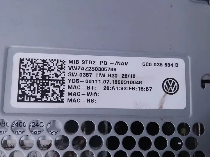 Volkswagen PASSAT B8 USA (2016 - ) 5C0035684B Магнитола / мультимедийная система — фото 2