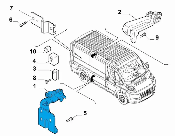 Fiat Ducato (2007 - 2014) 1385585080 Нижняя направляющая раздвижной двери — фото 6