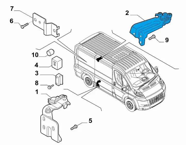 Fiat Ducato (2007 - 2014) 53347744 Верхняя направляющая раздвижной двери — фото 6