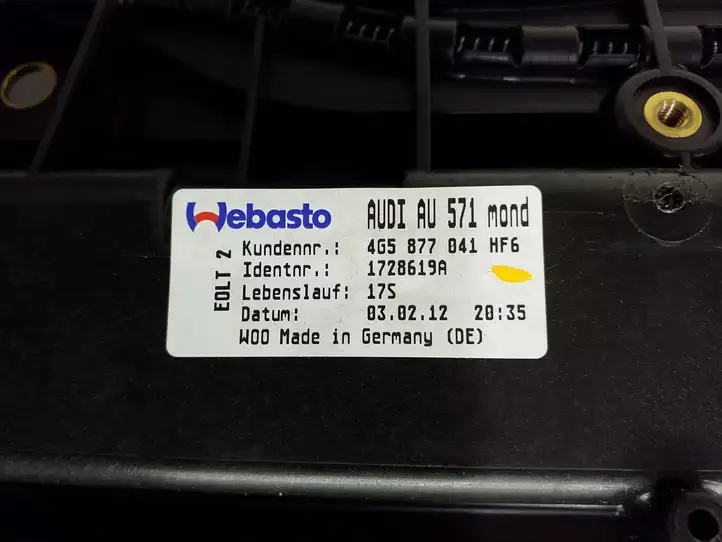 Audi A6 C7 (2011 - 2014) 4G5877255 Комплект люка крыши — фото 7