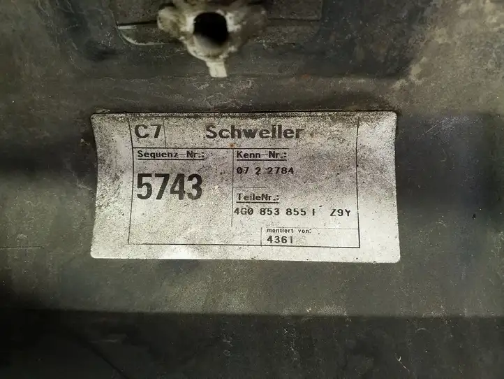 Audi A6 C7 (2011 - 2014) 4G0853855F Порог кузова — фото 8