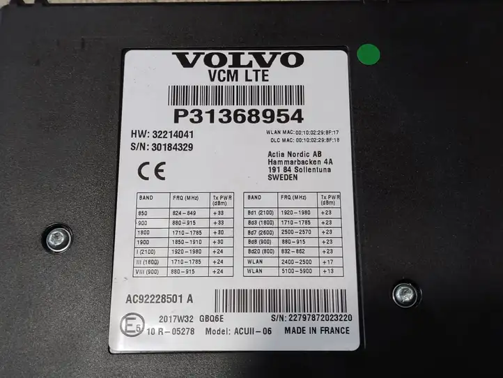 Volvo S90, V90 (2016 - 2020) 31368954 Bluetooth модуль — фото 6