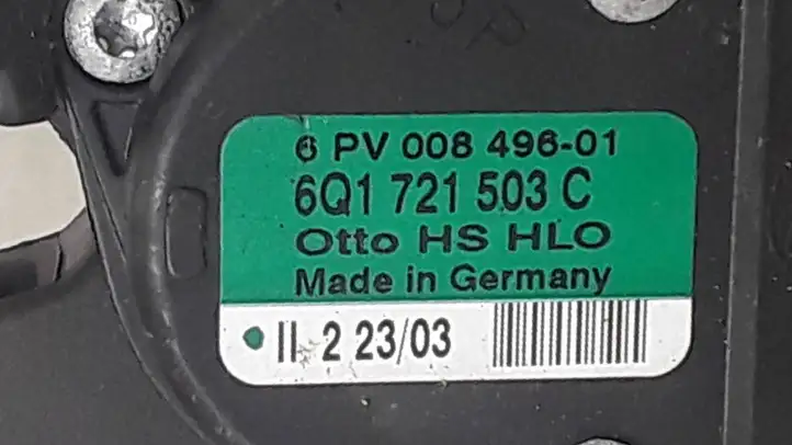 Volkswagen Polo (2001 - 2005) 6Q1721503C Педаль акселератора — фото 2