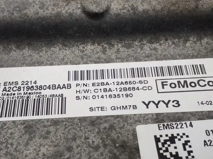 Ford Fiesta (2013 - 2017) E2BA12A650SD Блок управления двигателем (ECU) — фото 3