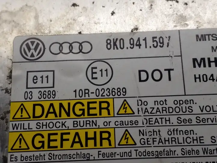 Audi A4 S4 B8 8K (2007 - 2011) 8K0941597 Блок розжига ксенона — фото 3