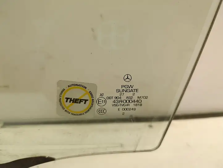 Mercedes-Benz GL X164 (2006 - 2012) 43R000440 Стекло передней двери — фото 3