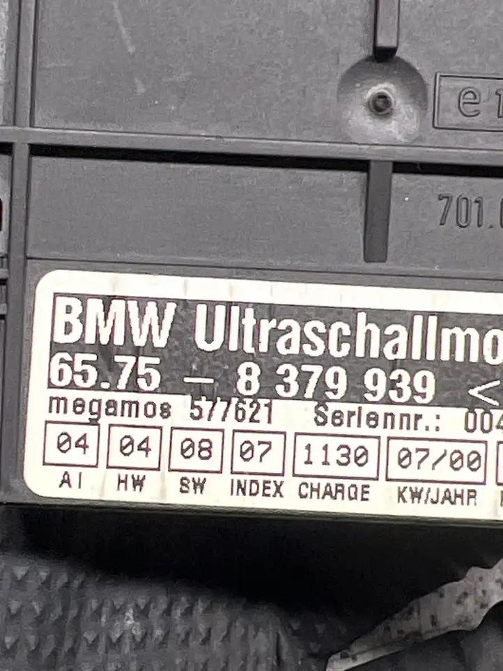 BMW 3 E46 (1998 - 2005) 8379939 Ультразвуковой датчик — фото 3