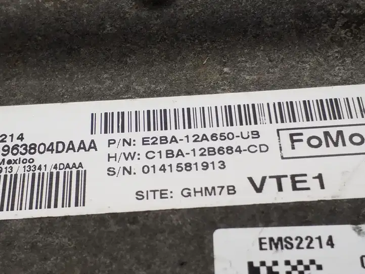 Ford Fiesta (2013 - 2017) E2BA12A650UB Блок управления двигателем (ECU) — фото 3