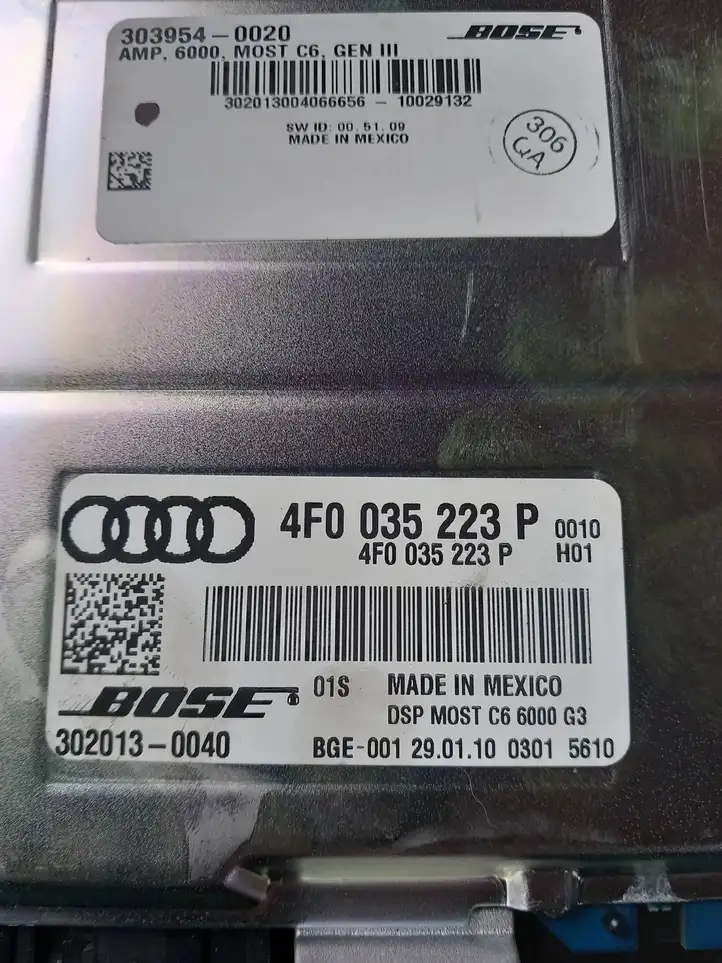 Audi A6 S6 C6 4F (2008 - 2011) 4F0035223P Усилитель звука — фото 4