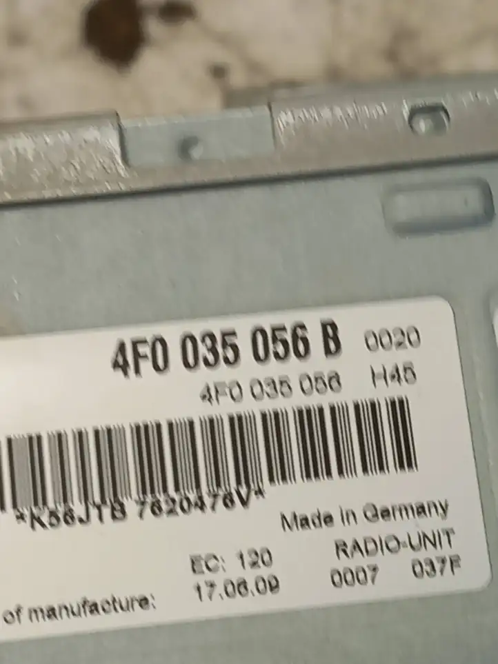 Audi A6 S6 C6 4F (2008 - 2011) 4F0035056B Контроллер мультимедийной системы — фото 4