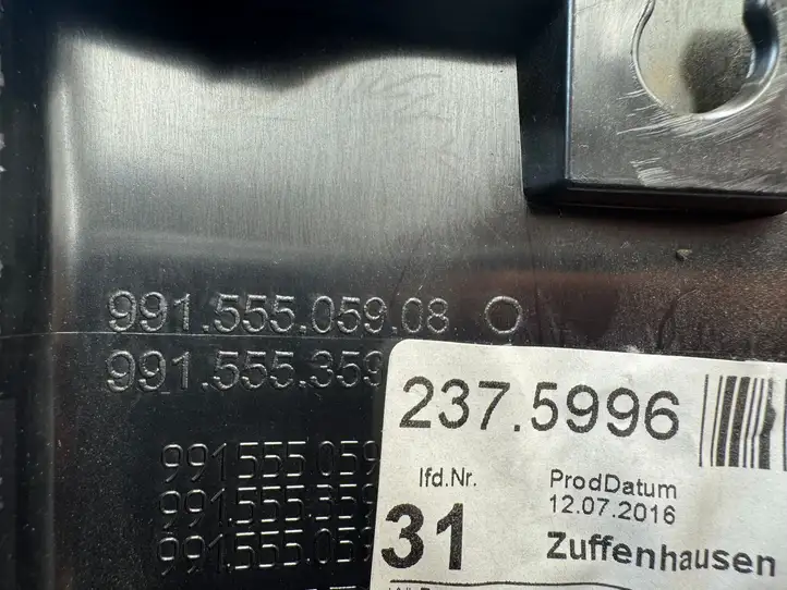 Porsche 911 991 (2011 - 2019) 99155505908 Верхняя обшивка стойки B — фото 2