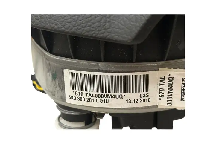Volkswagen Golf VI (2009 - 2013) 5K0880201L Подушка безопасности руля — фото 7