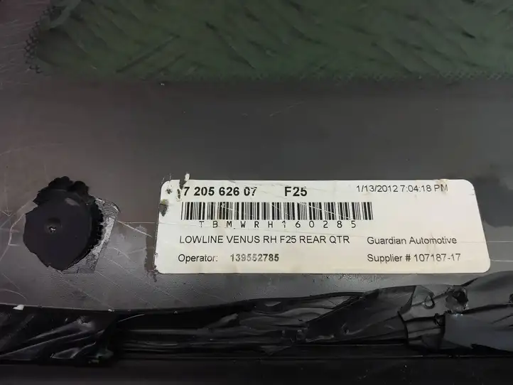 BMW X3 F25 (2010 - 2017) 7205626 Заднее боковое стекло — фото 3