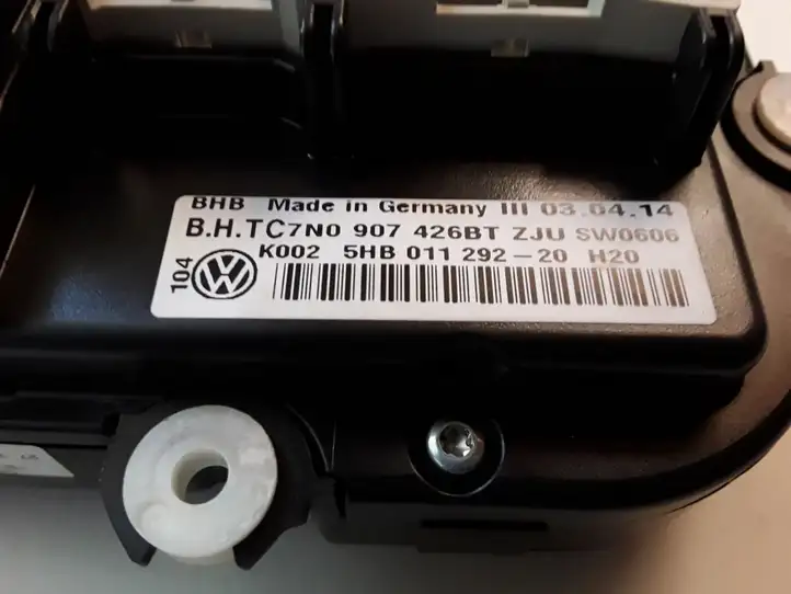 Volkswagen Touran II (2010 - 2016) 7N0907426BT Блок управления кондиционером — фото 3