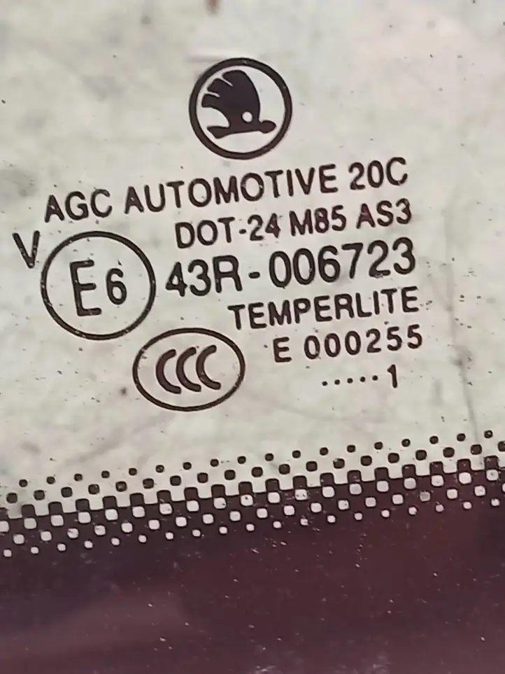 Skoda Yeti (5L) (2009 - 2012) 43R006723 Заднее боковое стекло — фото 3