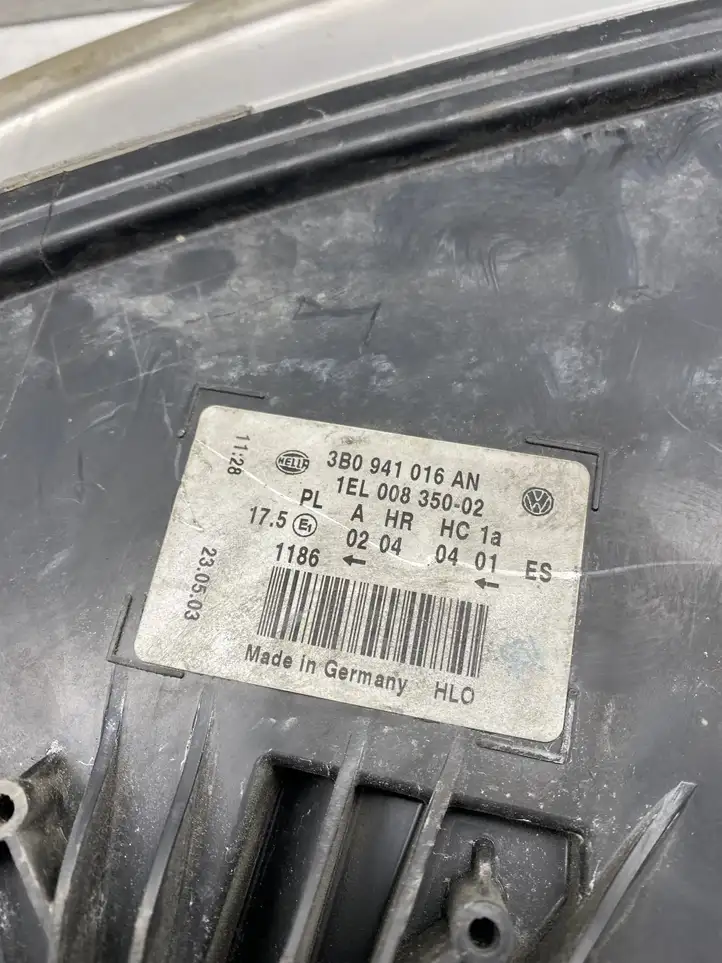 Volkswagen PASSAT B5 (1997 - 2000) 3B0941016AN Передняя фара — фото 4