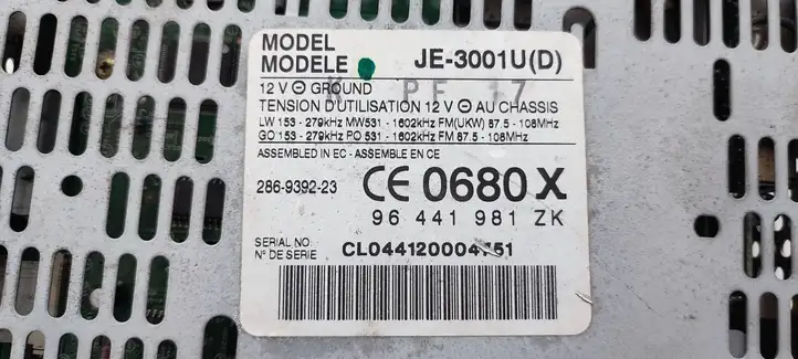 Citroen C5 (2001 - 2004) 96441981ZK Магнитола / мультимедийная система — фото 7