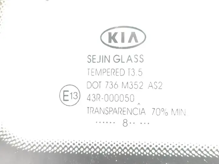 Kia Ceed (2006 - 2010) 43R000050 Заднее боковое стекло — фото 3
