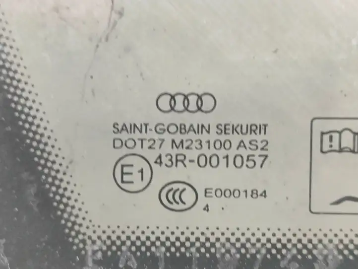 Audi A3/S3 8V (2012 - 2016) 43R001057 Заднее боковое стекло — фото 3