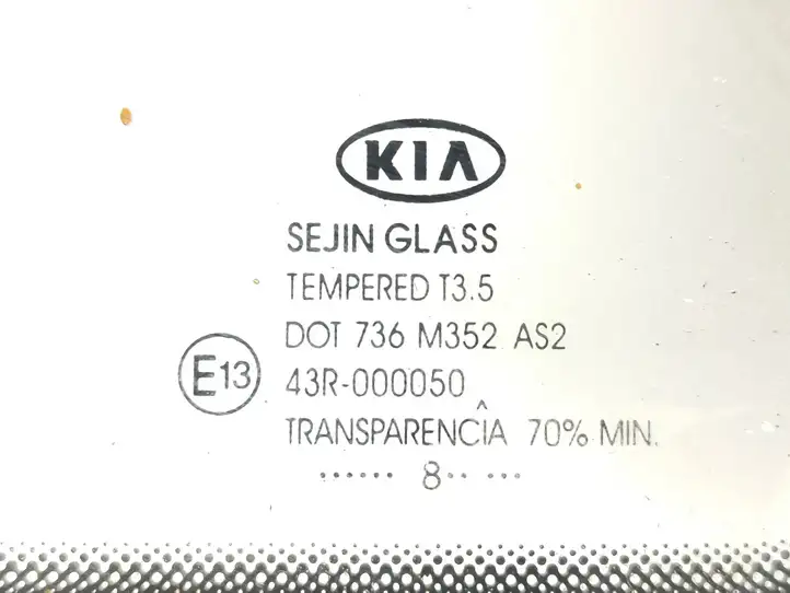Kia Ceed (2006 - 2010) 43R000050 Заднее боковое стекло — фото 3