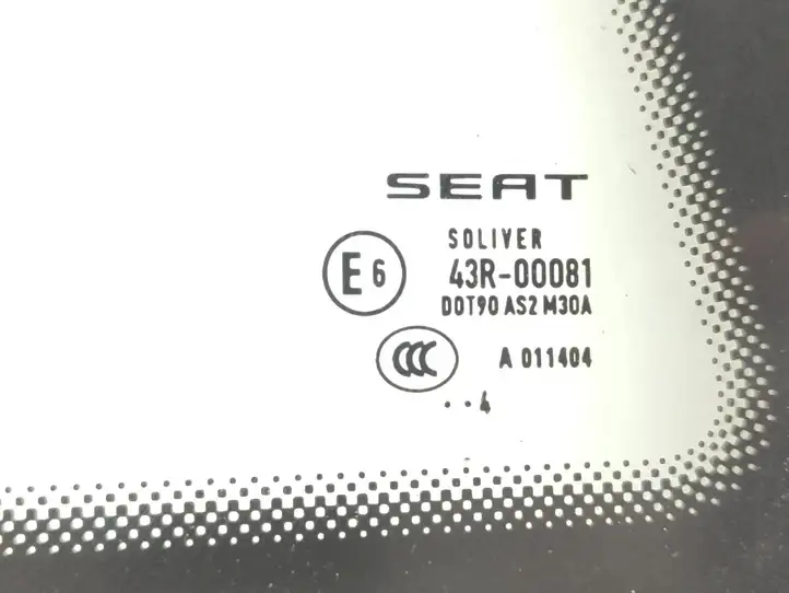 Seat Ibiza IV (6J,6P) (2008 - 2017) 43R00081 Заднее боковое стекло — фото 3