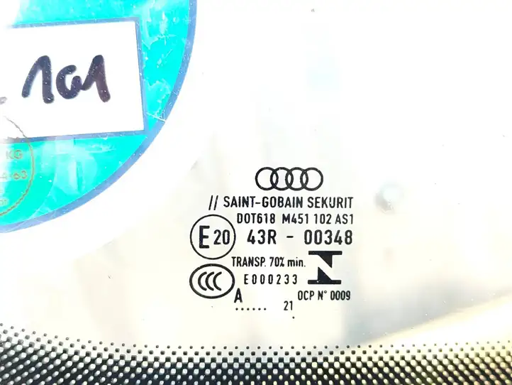 Audi A4 S4 B9 8W (2019 - ) 43R00348 Переднее стекло — фото 5