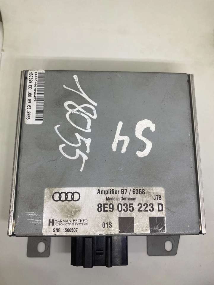 8E9035223 Audi A4 S4 B7 8E 8H Garso stiprintuvas