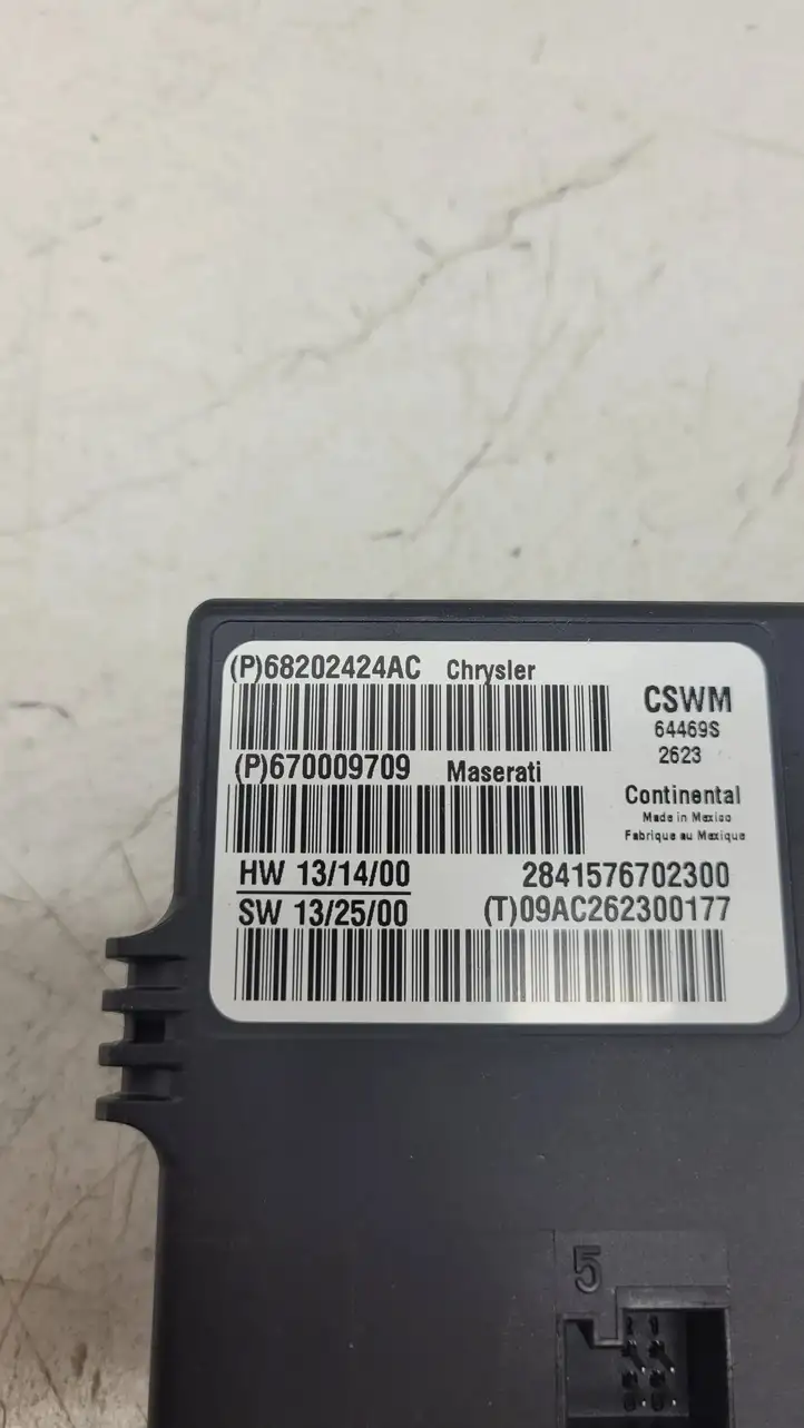 Maserati Ghibli (2013 - 2017) 68202424AC Блок управления сиденьем — фото 4
