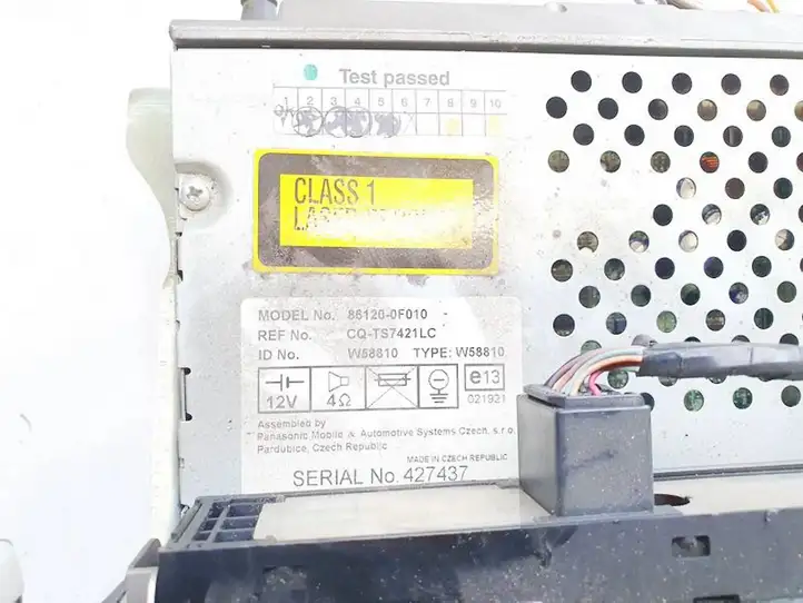 Toyota Corolla Verso AR10 (2004 - 2009) 861200f010 Магнитола / мультимедийная система — фото 3