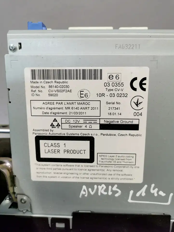 Toyota Auris E180 (2012 - 2018) 8614002030 Магнитола / мультимедийная система — фото 6