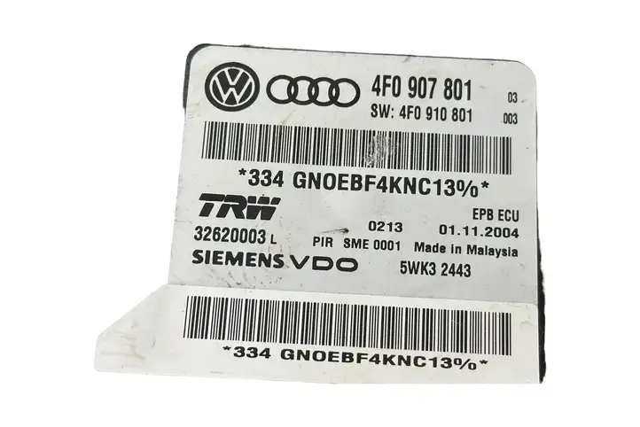 Audi A6 S6 C6 4F (2004 - 2008) 4F0907801 Блок управления стояночным тормозом — фото 5