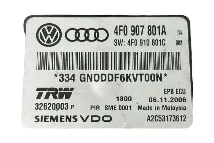 Audi A6 S6 C6 4F (2004 - 2008) 4F0907801A Блок управления тормозной системой — фото 5